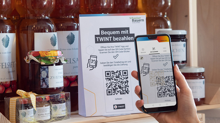 Bezahlen im Hofladen mit der Twint-App