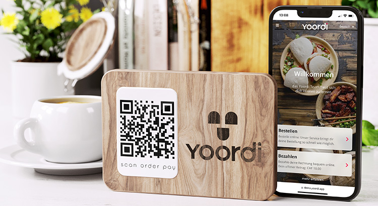 Die App des Startups Yoordi auf einem Smartphone