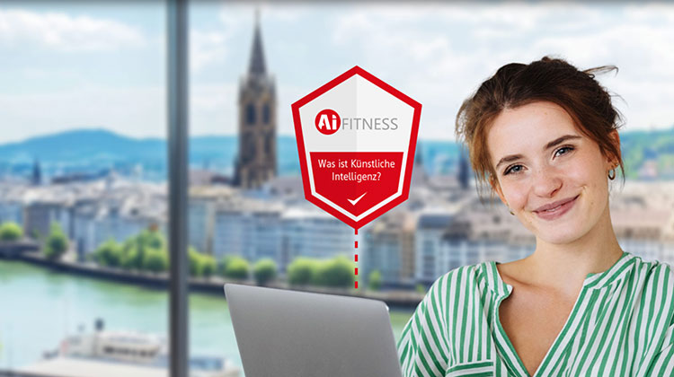 Junge Frau mit AI-Fitness