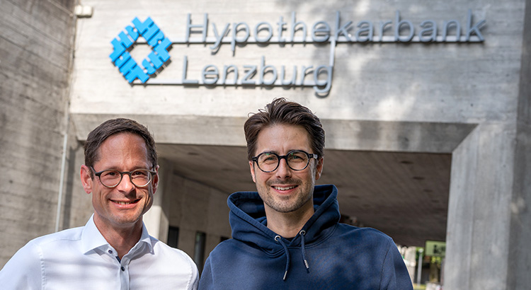Silvan Hilfiker (CEO Hypothekarbank Lenzburg) & Fabio Marchesin (Co-Founder Blue Finance)
