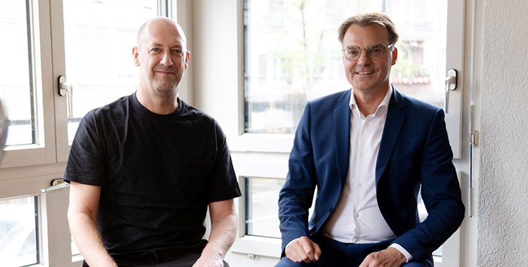 Marc van Nuffel (CEO Zinsli) und Roland Wickart (CFO GLKB