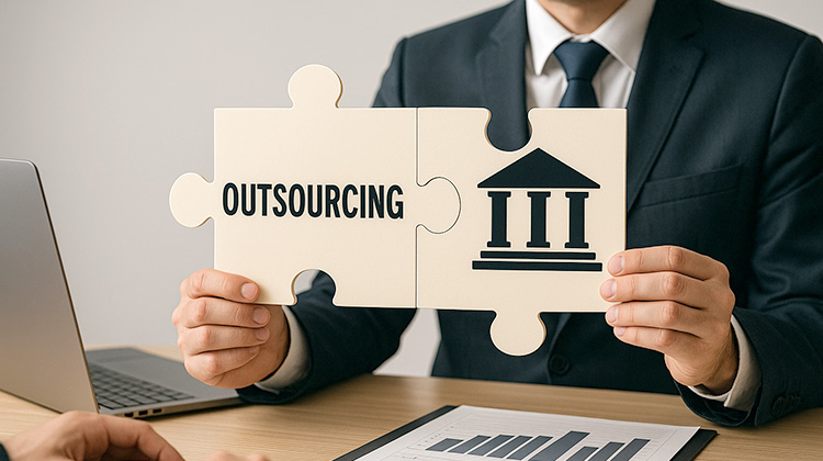 Ein Bankmanager erklärt Oursourcing