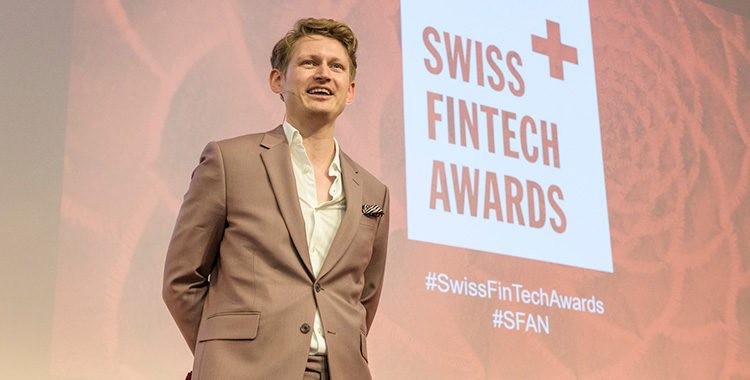 Die zentrale Figur der Swiss FinTech Awards: Christian Lundsgaard-Hansen (Sparkr, Organisator Swiss FinTech Awards) 
