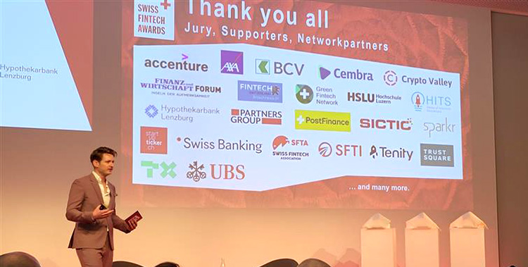 Bühne und Partner der Swiss FinTech Awards