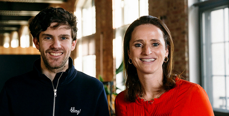 Bling-Gründer Nils Feigenwinter und Bling-Investorin Verena Pausder