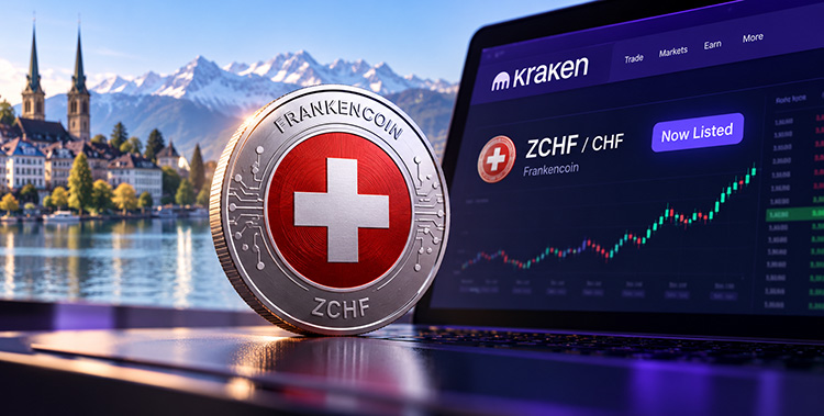 Frankencoin wird auf der Kryptobörse Kraken gelistet