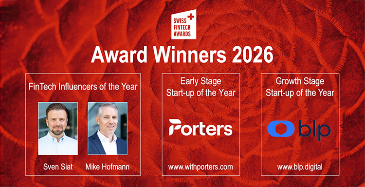 Die Award-Gewinner im Bild des Swiss FinTech Awards 2026