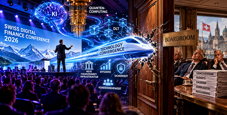 Euphorische Swiss Digital Finance Conference 2026 prallt auf Betulichkeit im Boardroom einer Bank