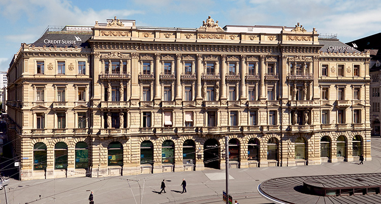 Hauptsitz der Credit Suisse am Paradeplatz in Zürich