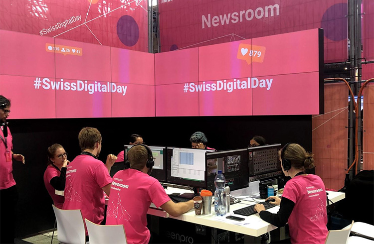 Newsroom am 3. Digitaltag Schweiz