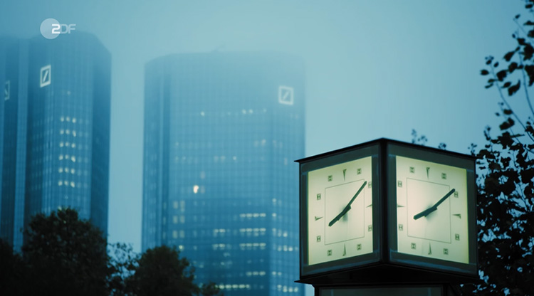 Ansicht Gebäude der Deutschen Bank in Frankfurt