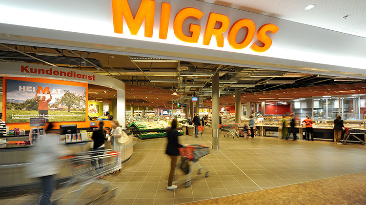 Migros Supermarkt von innen