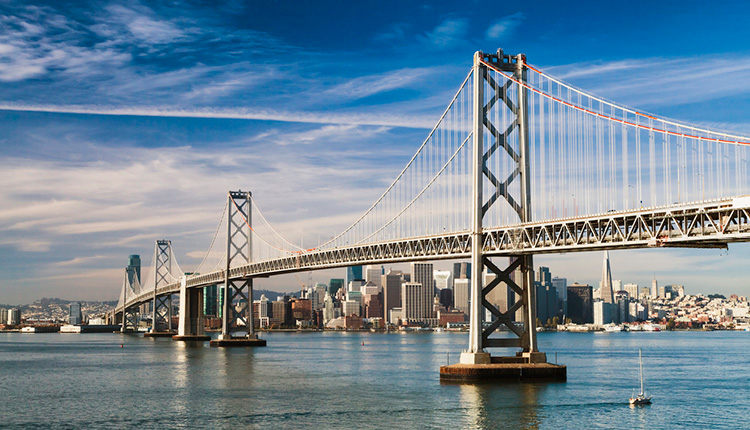 San Francisco mit Bay Bridge