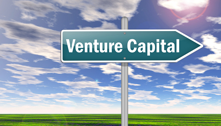 Wegweiser mit Aufschrift Venture Capital